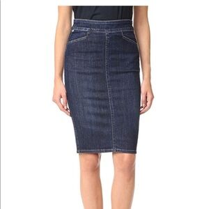Citizens of Humanity Karmen Pencil Denim Skirt Women’s 25 Blue Dark Wash Career